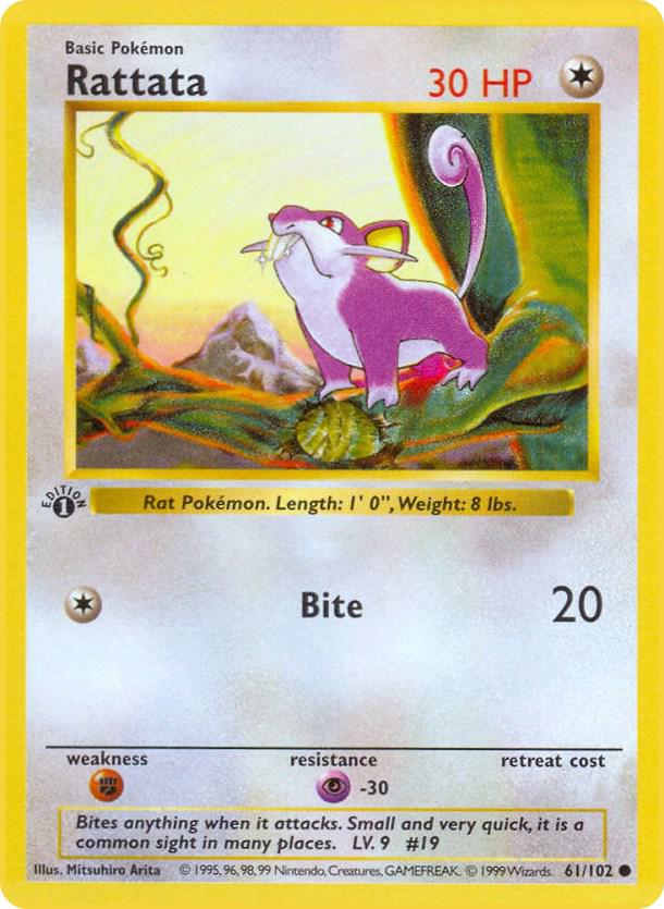 Rattata - 061/102 - Common (Shadowless)