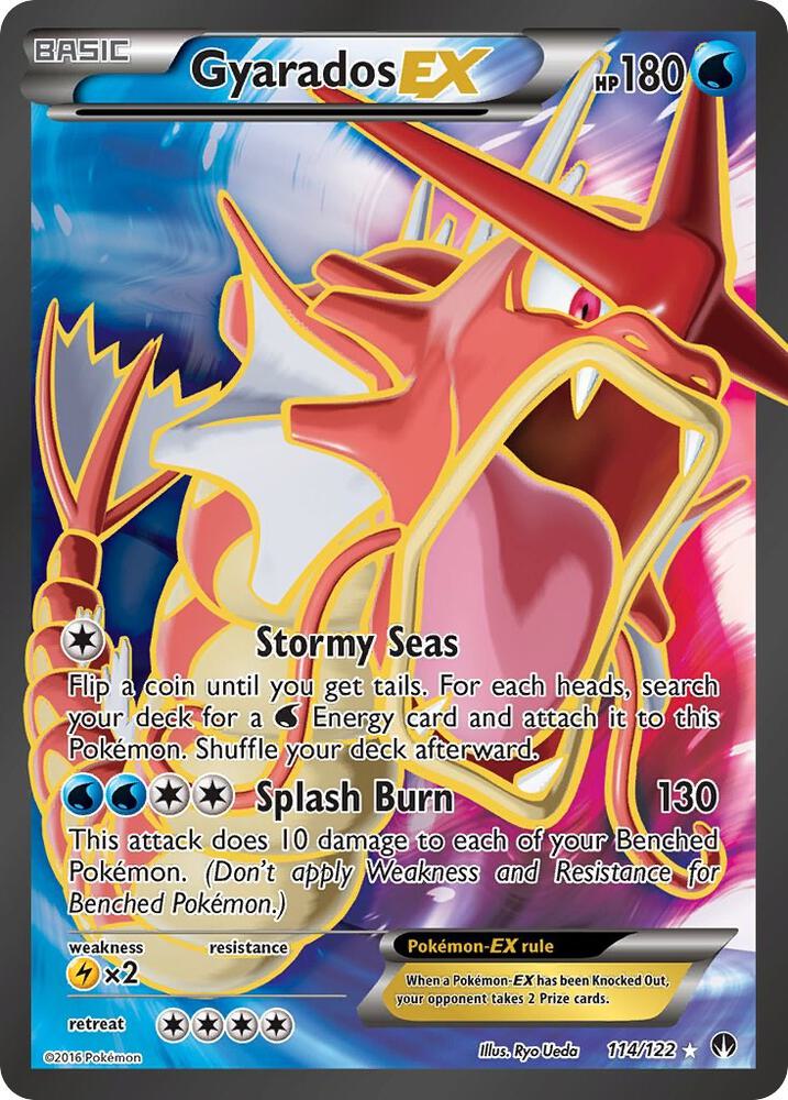 Gyarados EX (Full Art) - 114/122 - Ultra Rare