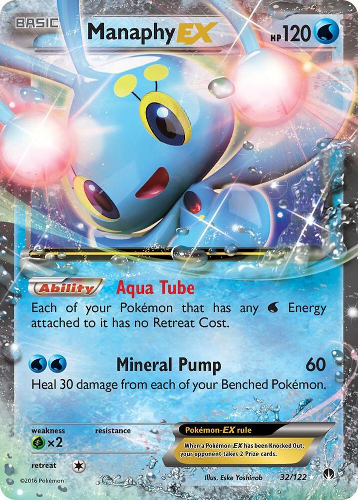 Manaphy EX - 32/122 - Ultra Rare
