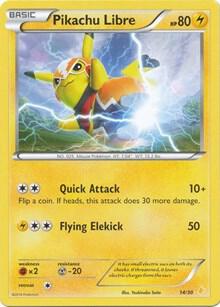 Pikachu Libre (14 - Non-Holo) - 14/30 - Common