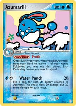 Azumarill - 001/109 - Rare (EX Team Rocket Returns)