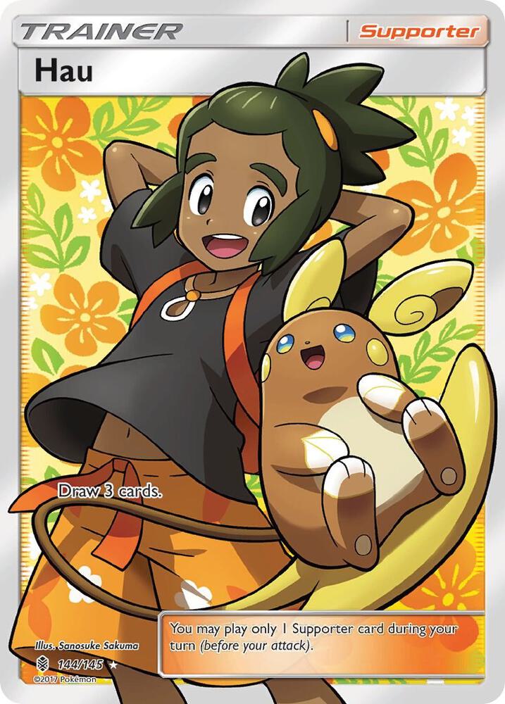 Hau (Full Art) - 144/145 - Ultra Rare
