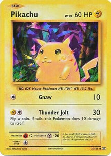 Pikachu - 035/108 - Holo Rare (Cracked Ice Holo)