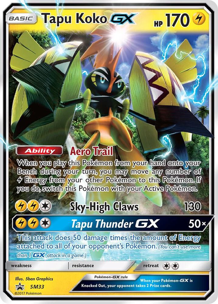 Tapu Koko GX - SM33 - SM33 - Promo