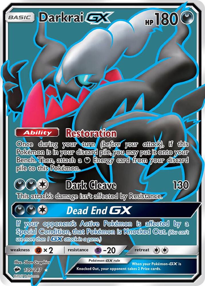 Darkrai GX (Full Art) - 139/147 - Ultra Rare