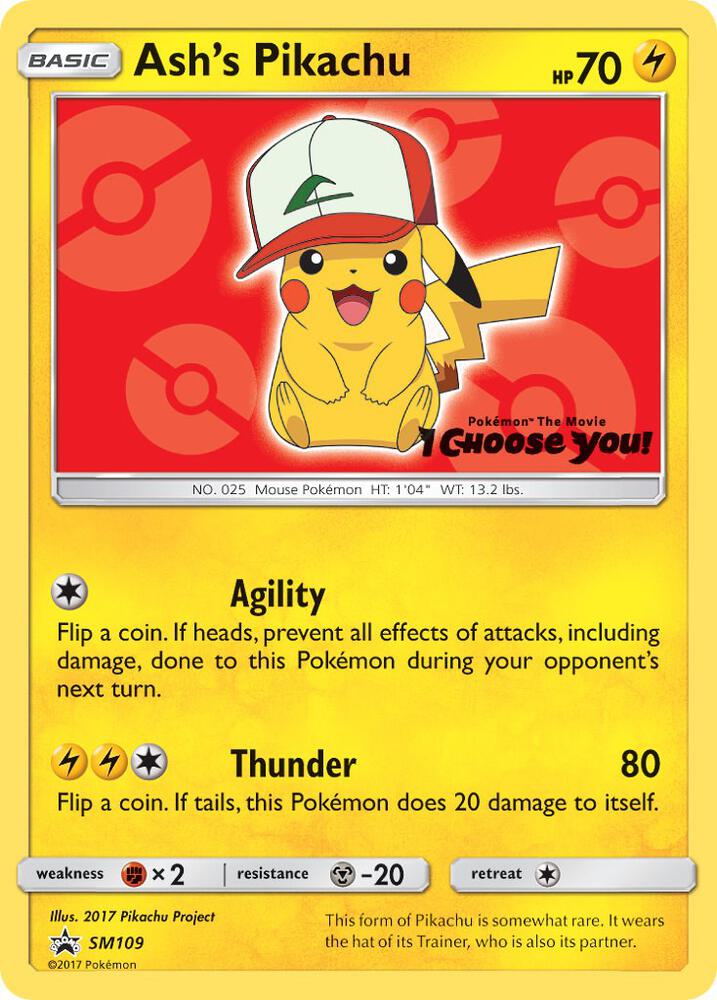 Ash's Pikachu - SM109 - SM109 - Promo