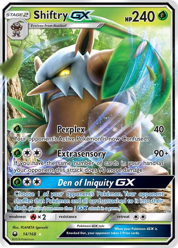 Shiftry GX - 14/168 - Ultra Rare
