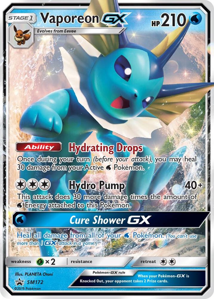Vaporeon GX - SM172 - SM172 - Promo