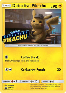 Detective Pikachu - SM190 (Stamped) - SM190 - Promo