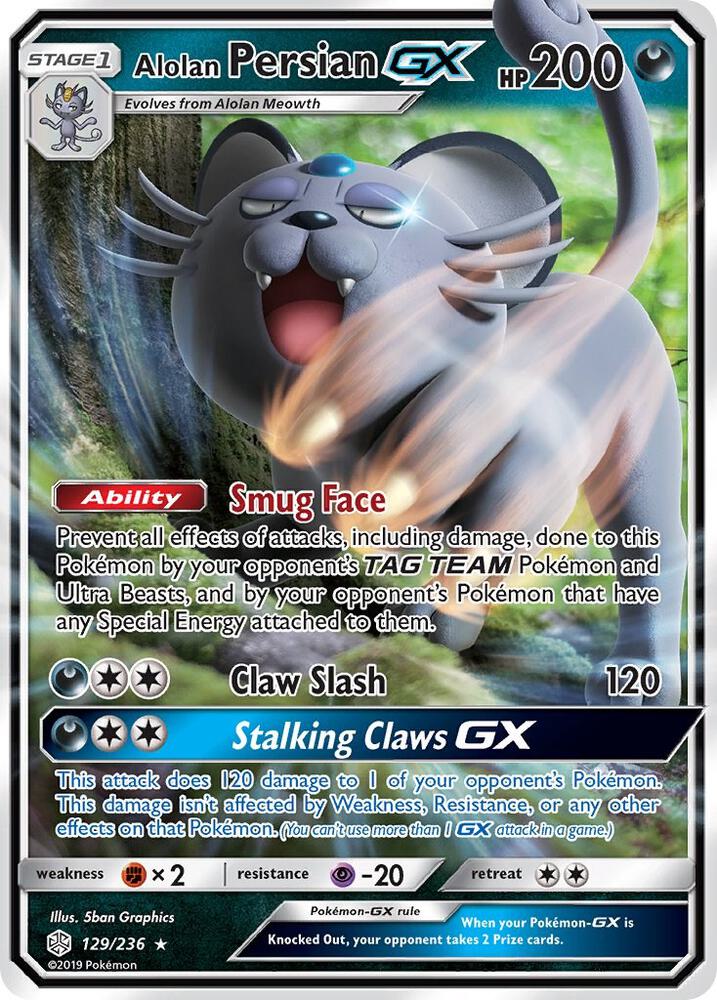 Alolan Persian GX - 129/236 - Ultra Rare