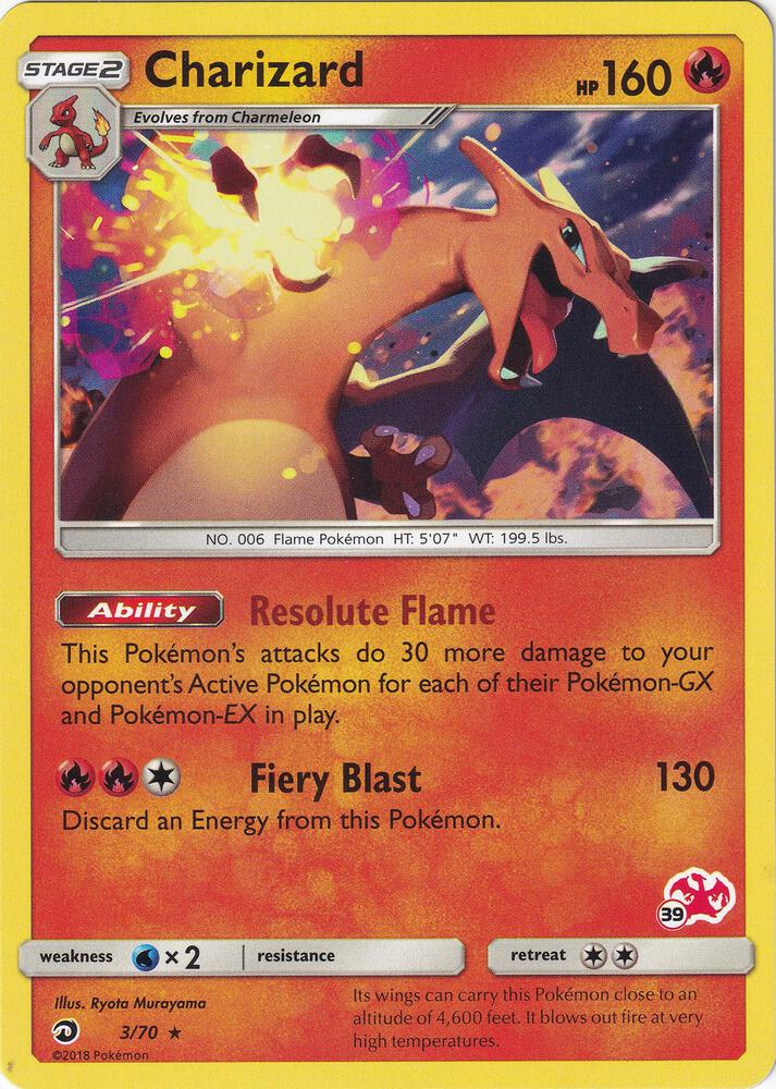 Charizard - 003/070 - Promo (#39 Charizard Stamped)