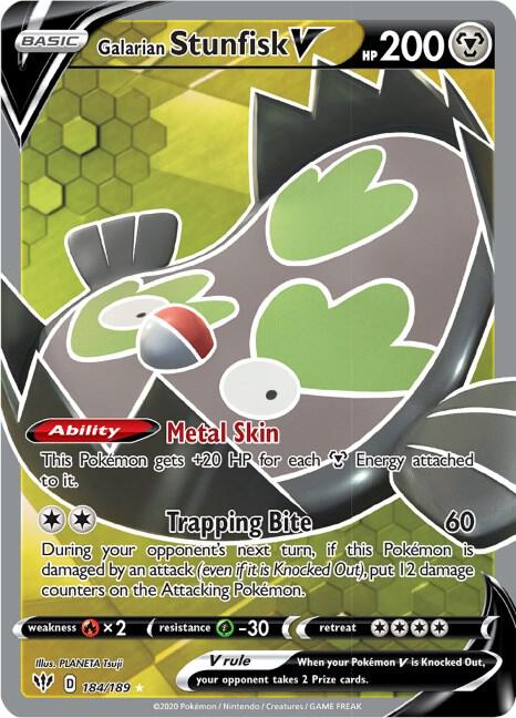 Galarian Stunfisk V (Full Art) - 184/189 - Ultra Rare