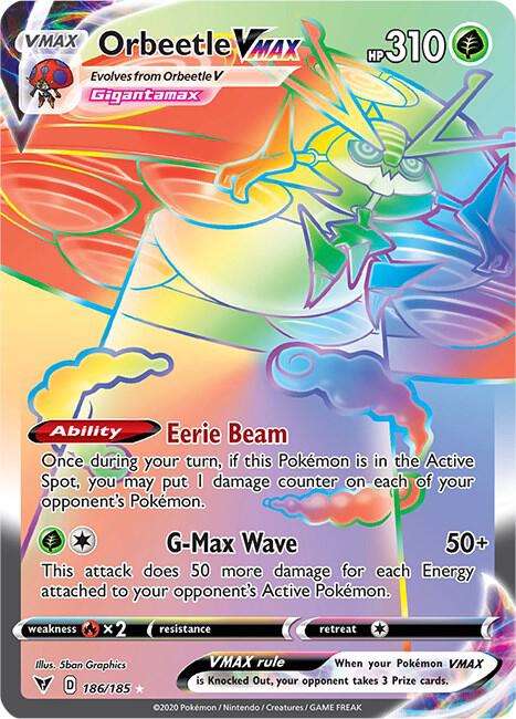 Orbeetle VMAX (Secret) - 186/185 - Secret Rare