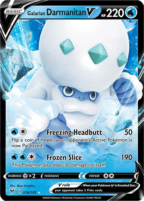 Galarian Darmanitan V - 036/185 - Ultra Rare