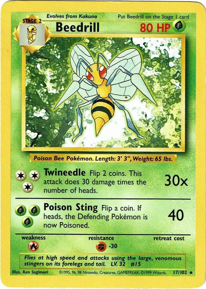 Beedrill - 017/102 - Rare