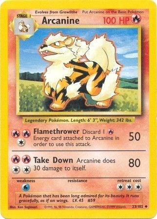 Arcanine - 023/102 - Uncommon