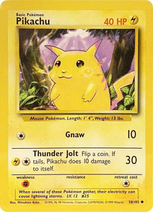 Pikachu - 058/102 - Common