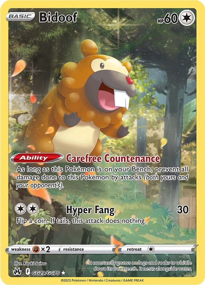 Bidoof - GG29/GG70 - Ultra Rare