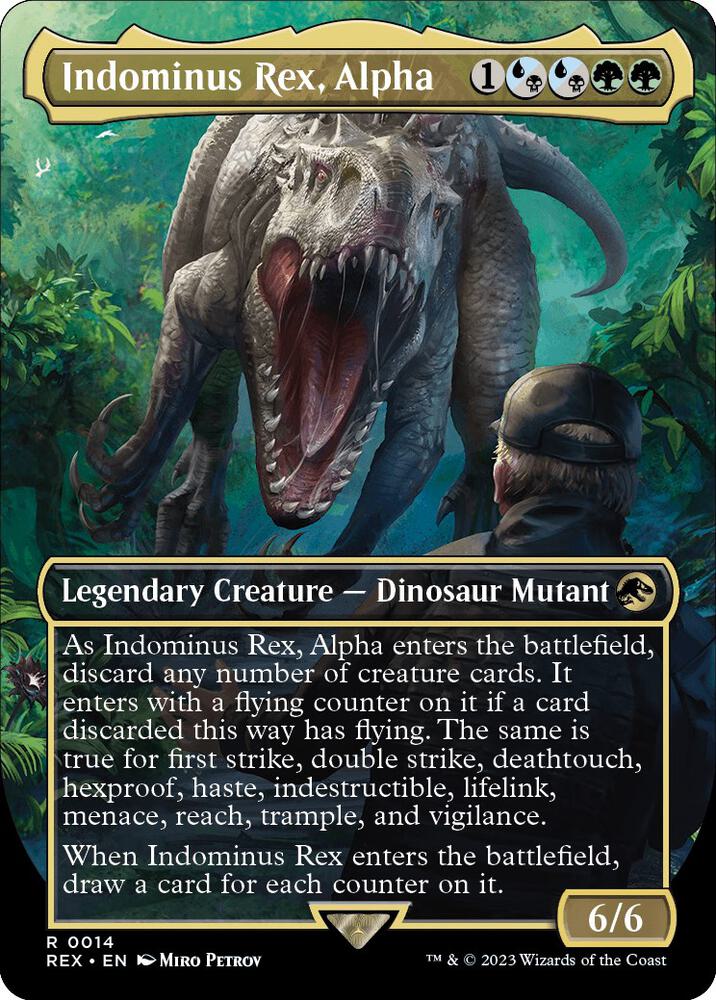 Indominus Rex, Alpha (Borderless) - 14 - Rare