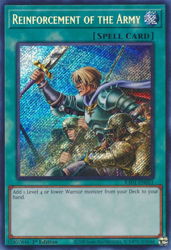 Reinforcement of the Army (Secret Rare) - RA01-EN051 - Secret Rare
