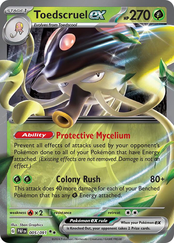 Toedscruel ex - 005/091 - Double Rare