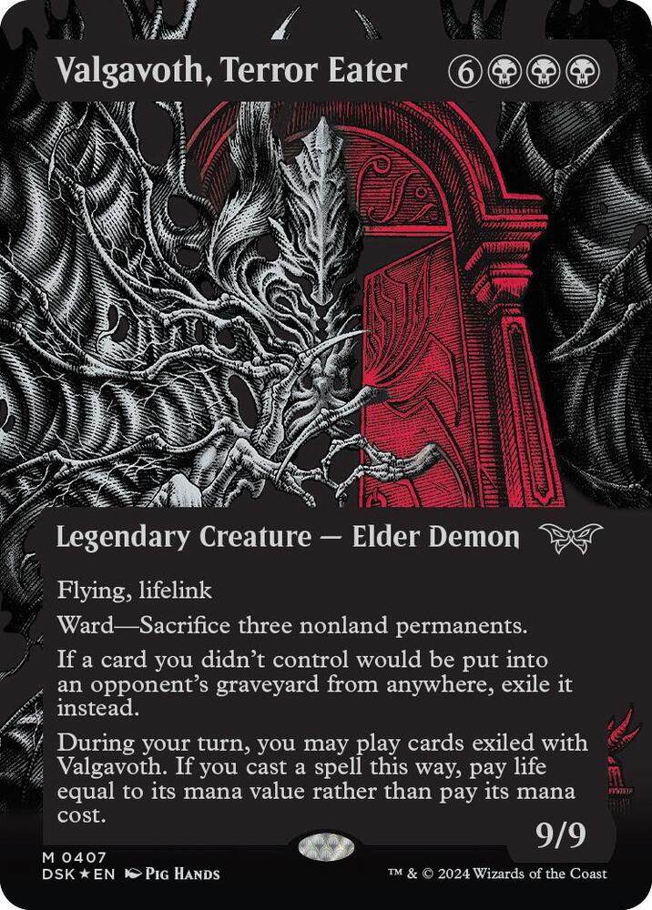 Valgavoth, Terror Eater (Showcase) (Textured Foil) - 407 - Mythic