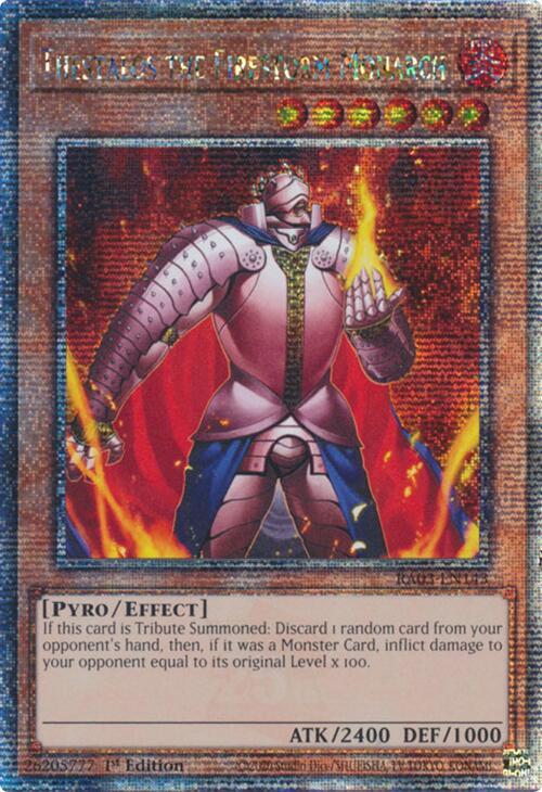 Thestalos the Firestorm Monarch (Quarter Century Secret Rare) - RA03-EN143 - Quarter Century Secret Rare