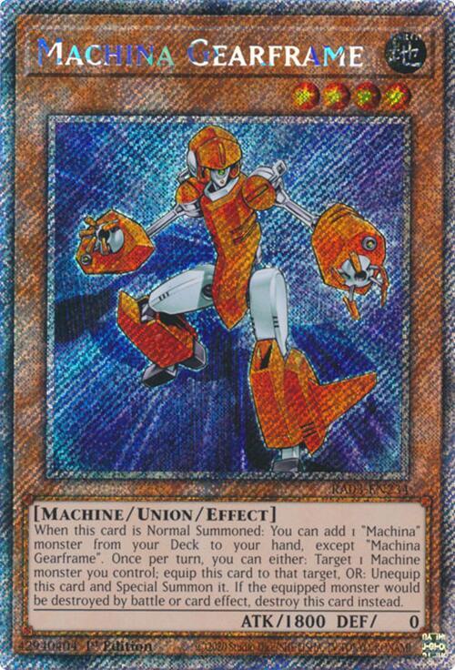 Machina Gearframe (Platinum Secret Rare) - RA03-EN234 - Platinum Secret Rare
