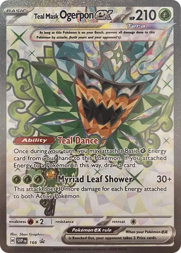 Teal Mask Ogerpon ex - 166 - Ultra Rare
