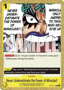 Never Underestimate the Power of Miracles!! - OP09-116 - Common