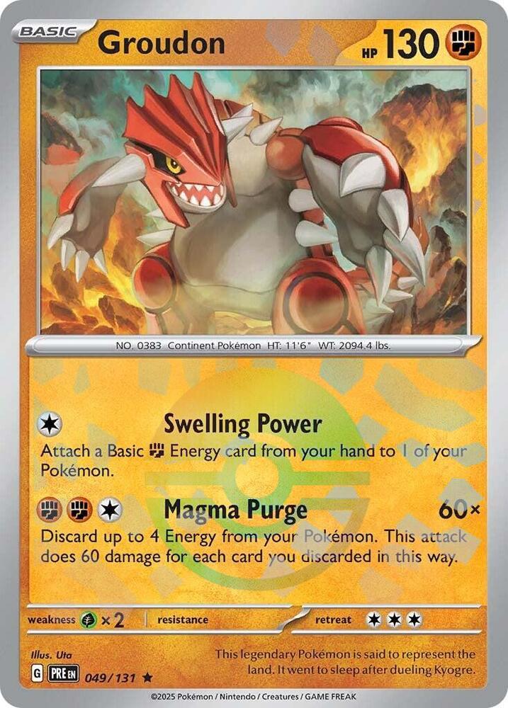 Groudon (Poke Ball Pattern) - 049/131 - Rare