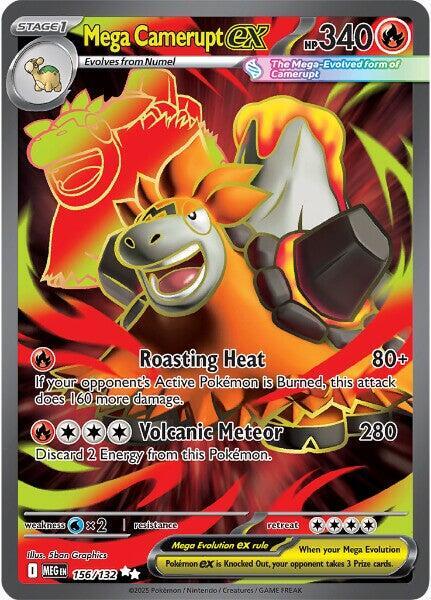 Mega Camerupt ex - 156/132 - Ultra Rare
