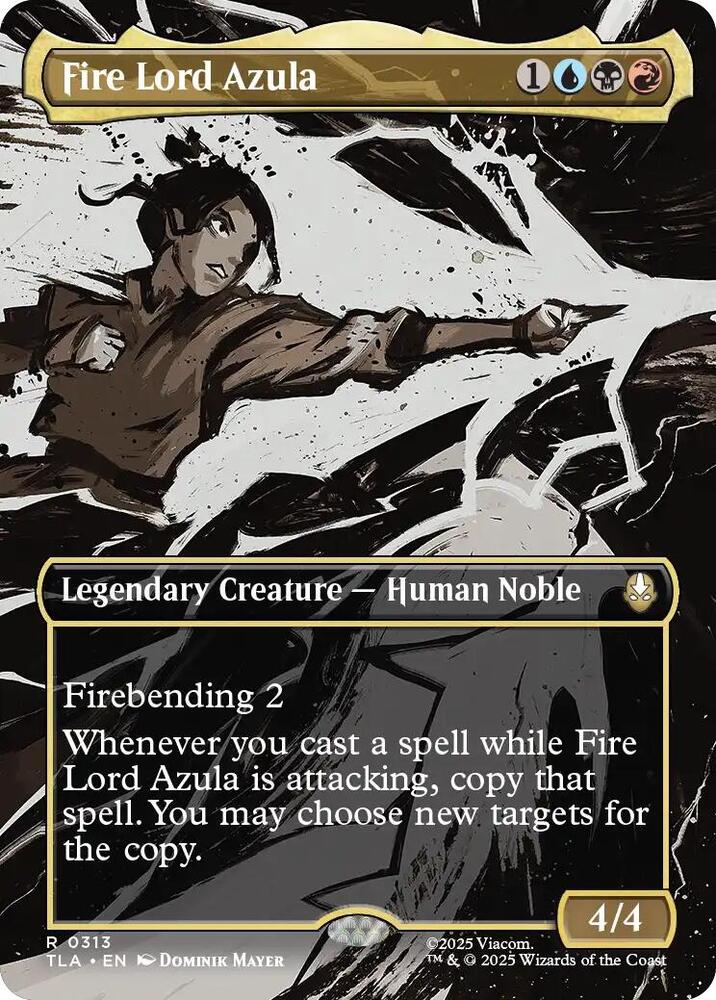 Fire Lord Azula (0313) (Borderless) - 313 - Rare