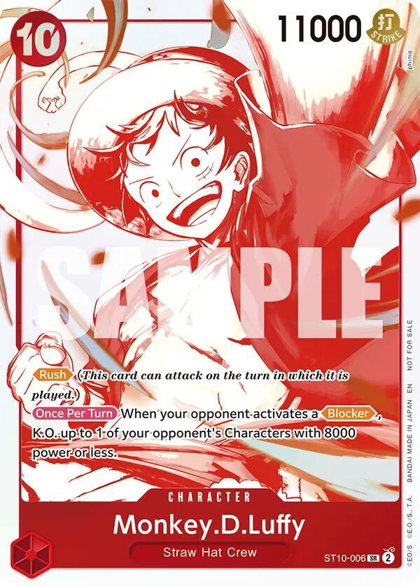 Monkey.D.Luffy - ST10-006 (3rd Anniversary Treasure Campaign Pack) - ST10-006 - Common