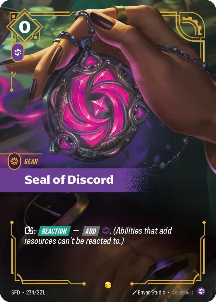 Seal of Discord (Overnumbered) - 234/221 - Showcase