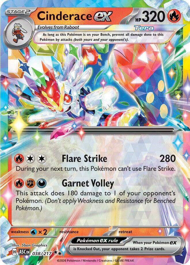 Cinderace ex - 038/217 - Double Rare