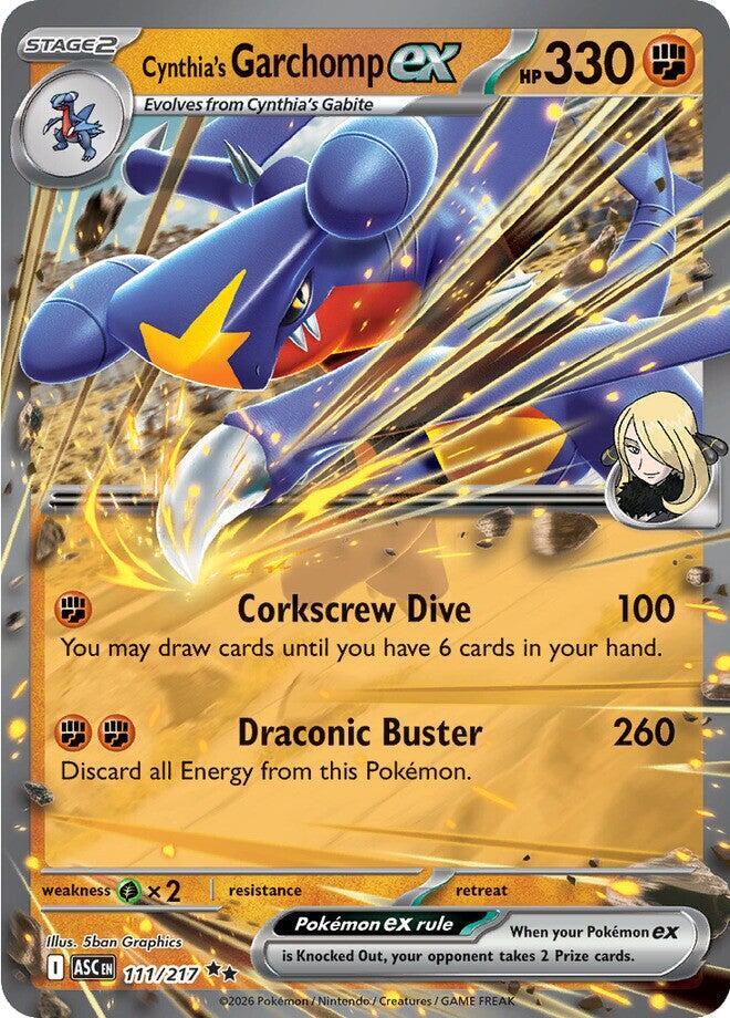 Cynthia's Garchomp ex - 111/217 - Double Rare