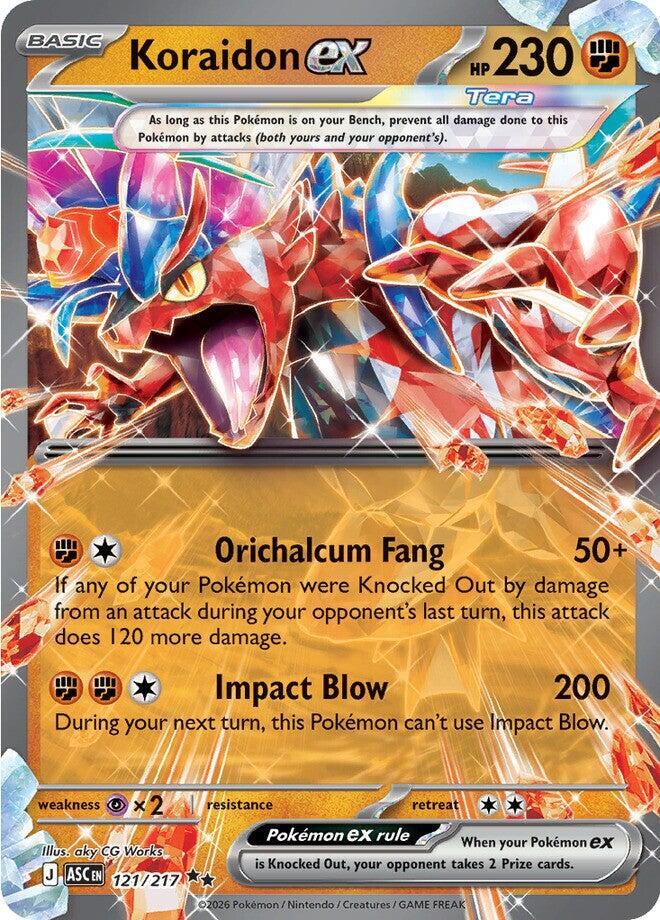 Koraidon ex - 121/217 - Double Rare
