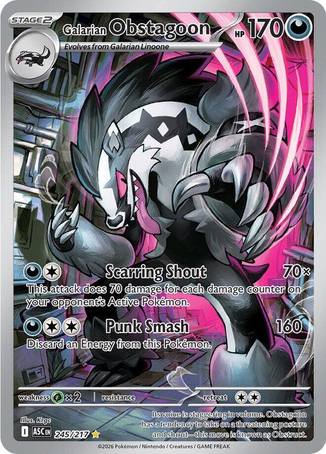 Galarian Obstagoon - 245/217 - Illustration Rare