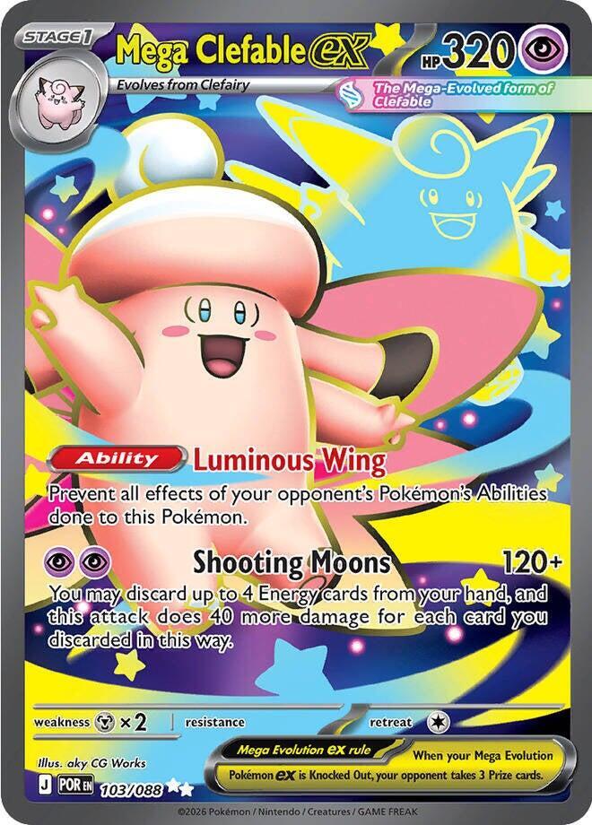 Mega Clefable ex - 103/088 - Ultra Rare