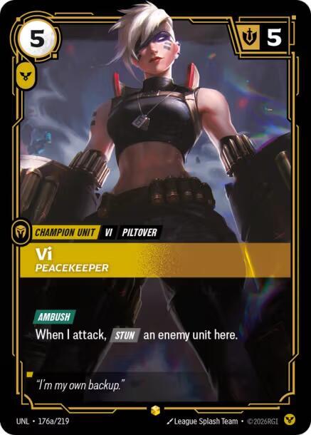 Vi - Peacekeeper (Alternate Art) - 176a/219 - Showcase