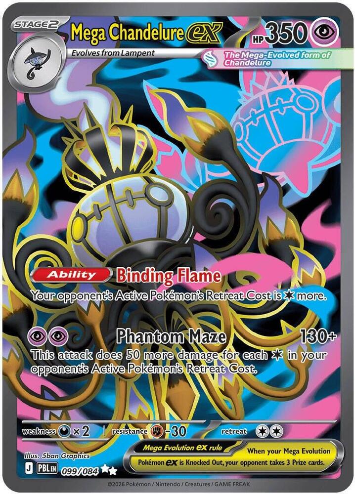 Mega Chandelure ex - 099/084 - Ultra Rare