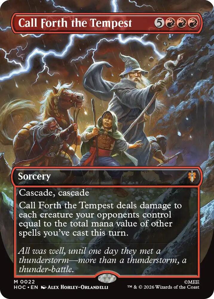 Call Forth the Tempest (Borderless) - 22 - Mythic