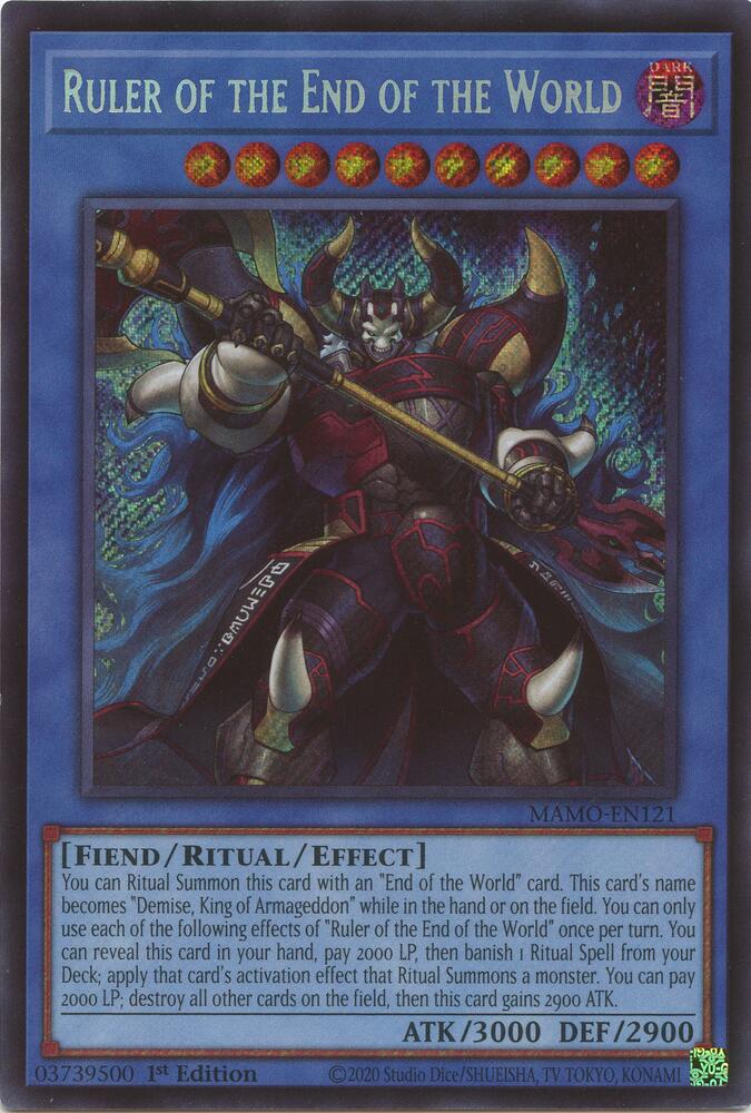 Ruler of the End of the World - MAMO-EN121 - Secret Rare