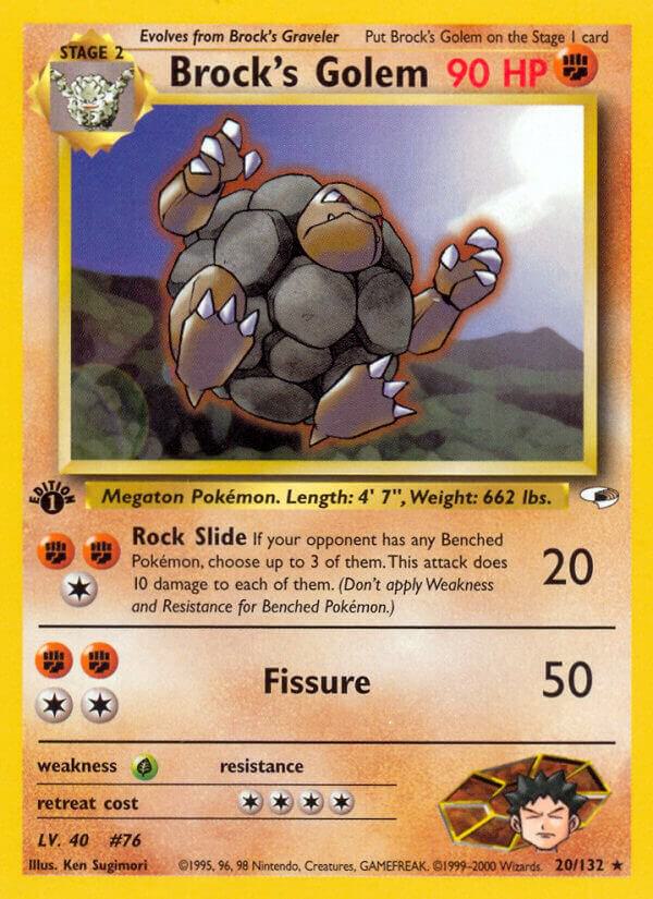 Brock's Golem - 020/132 - Rare
