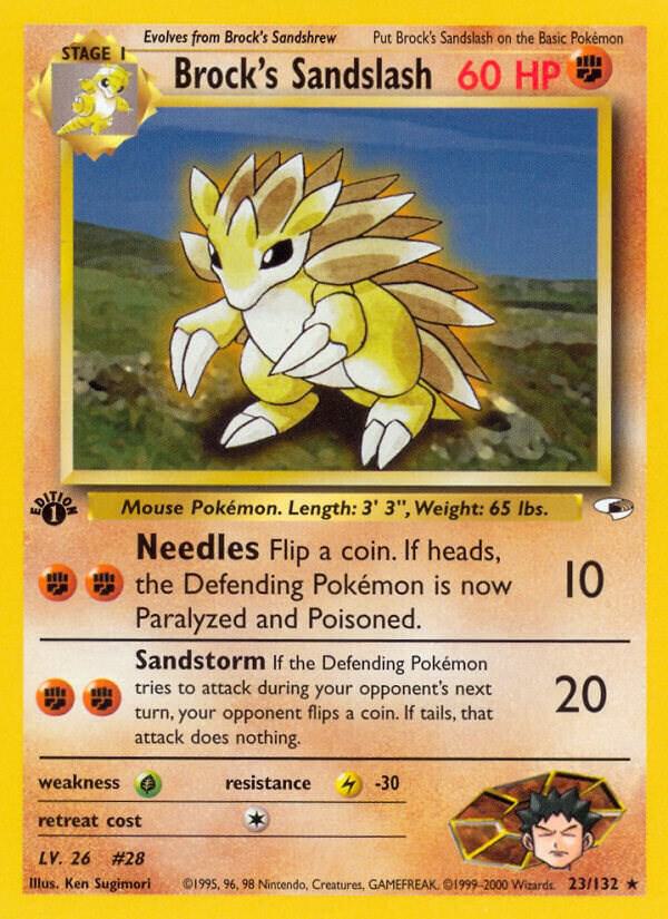 Brock's Sandslash - 023/132 - Rare