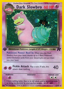 Dark Slowbro (12) - 12/82 - Holo Rare