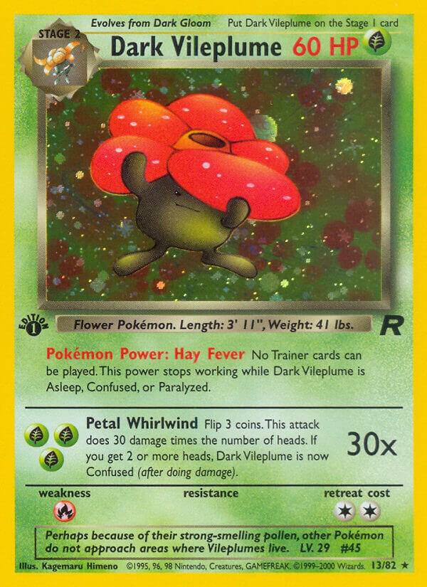Dark Vileplume (13) - 13/82 - Holo Rare