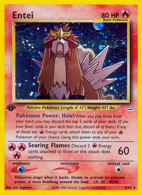 Entei (6) - 06/64 - Holo Rare