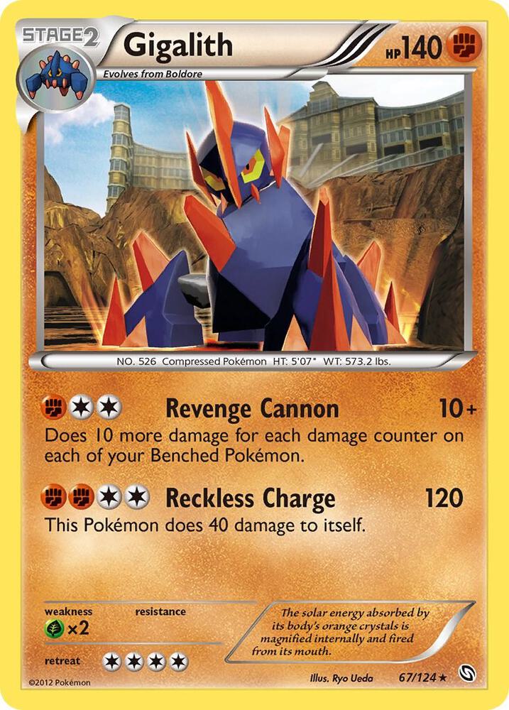 Gigalith - 67/124 - Holo Rare